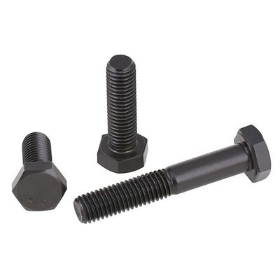 길이는 20mm-300mm H.D.G 등급 8.8 DIN 933 DIN 931 높은 튼튼성 블랙 옥시드 헥스 헤드 볼트