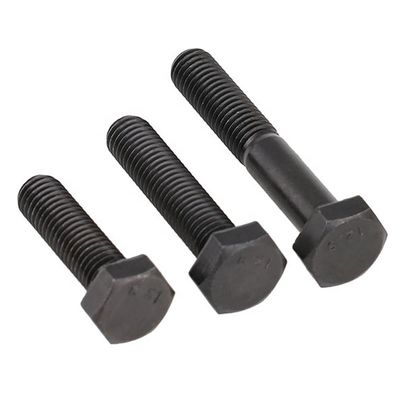 길이는 20mm-300mm H.D.G 등급 8.8 DIN 933 DIN 931 높은 튼튼성 블랙 옥시드 헥스 헤드 볼트