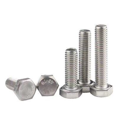 스테인리스 스틸 헥스 볼트 및 견과류 DIN933 SS304 A2-70 M6 M8 M10 M12 M16 일반 산업용