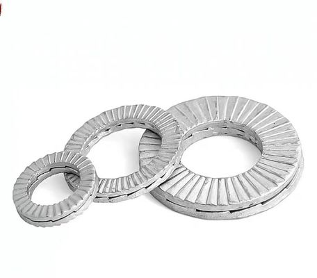 M3-M130 스테인리스 스틸 두 번 접는 자물쇠 윙 잠금 세척기 DIN25201