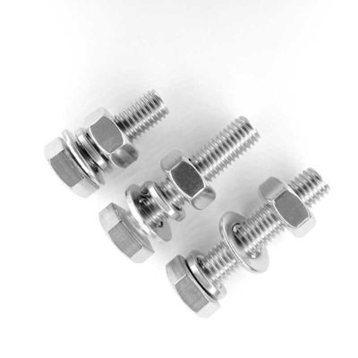 M36 Din933 Din934 스테인리스 스틸 헥스 볼트 및 견과류 세트 흰색 진크. 노란색 진크. HDG