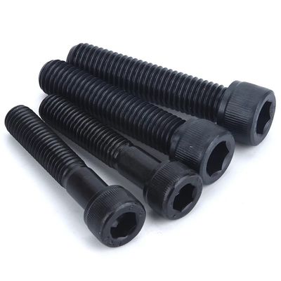 ISO9001 2015 인증 검은색 마감 헥스 소켓 헤드 캡 DIN912 10.9 등급 앨런 볼트
