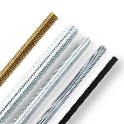 구리 탄소 스테인리스 스틸 304 316 A2 A4 Gr 4.8 8.8 평면 검은 주황 접착 HDG DIN975 DIN976 스레드 스탠드 M4-M48