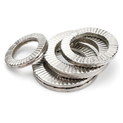 ISO9001 인증을 받은 Mengmeng Double Stacked Face 자체 잠금 가스켓 DIN25201 흰색