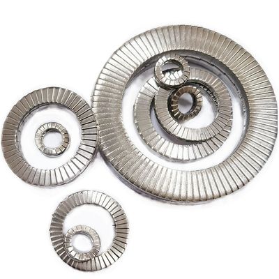 ISO9001 인증을 받은 Mengmeng Double Stacked Face 자체 잠금 가스켓 DIN25201 흰색