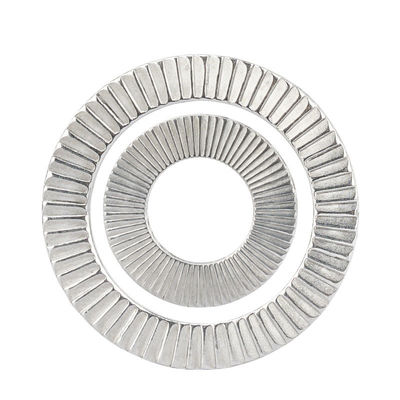 ISO9001 인증을 받은 Mengmeng Double Stacked Face 자체 잠금 가스켓 DIN25201 흰색