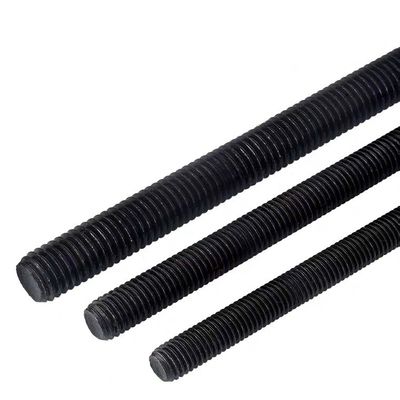 탄소 강철 평면 직선 흑산화물 DIN938 스터드 볼트
