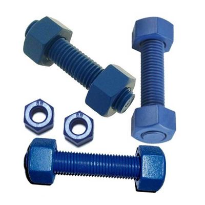검은색 완공 탄소 강철 ASTM A193 Gr B7 A194 2H와 함께 높은 팽창 강도 스터드 바 볼트