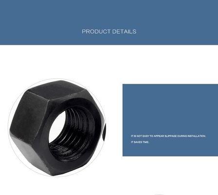 ISO9001 인증 블랙 옥시드 M2-M30 헥스 견과류 DIN934 견과류 및 건설용 볼트