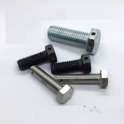 중간 머리 또는 끝에 Cotter 핀을위한 구멍을 가진 헥스 볼트 M3-M100 DIN ANSI 표준
