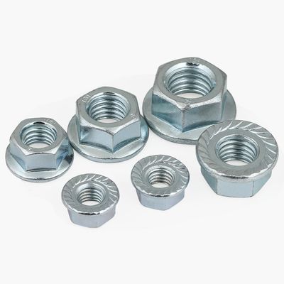 메트릭 측정 시스템 DIN 6923 볼트와 함께 젤리화 된 헥스 플랜지 견과류 OEM 허용