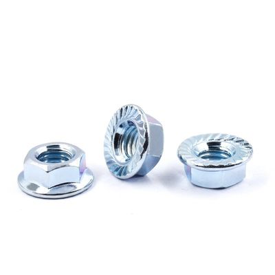 메트릭 측정 시스템 DIN 6923 볼트와 함께 젤리화 된 헥스 플랜지 견과류 OEM 허용