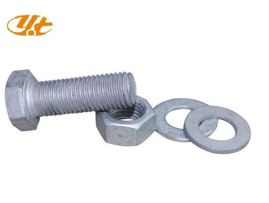 헥사곤 ASTM A307 3/8 M28 탄소 강철 핫 디프 UNC 밸런াইজ드 헥스 헤드 볼트 및 견과류