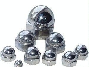 건물 M2-M30 고정기 304 스테인리스 스틸 장식용 덮개와 함께 정육면 원형 머리 견과류
