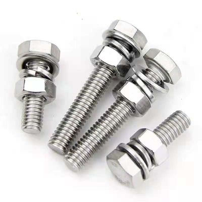 탄소 강철 진크 헥스 헤드 고정 장치 DIN933 DIN931 ISO ANSI 볼트 및 나트 M6-M36