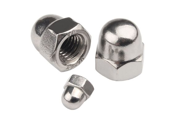 ASTM Fastener Certified DIN1587 니켈 젤리화 마감과 함께 헥스 돔 캡 견과류