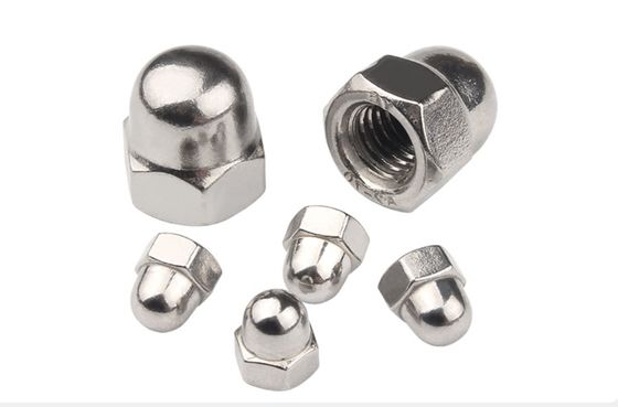 ASTM Fastener Certified DIN1587 니켈 젤리화 마감과 함께 헥스 돔 캡 견과류