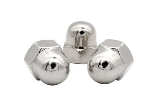 ASTM Fastener Certified DIN1587 니켈 젤리화 마감과 함께 헥스 돔 캡 견과류