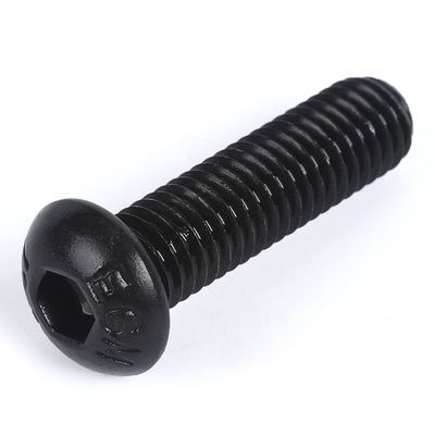 ISO7380 헥스 소켓 버튼 헤드 보안 캡 스크루 볼트 블랙 옥시드 블랙 주황 접착