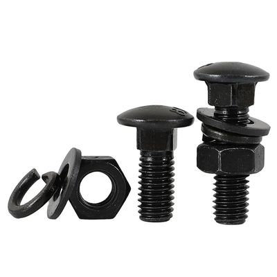 304 스테인레스 스틸 반 둥근 머리 캐리 볼트 M6-M16 DIN603 8.8 등급 가연